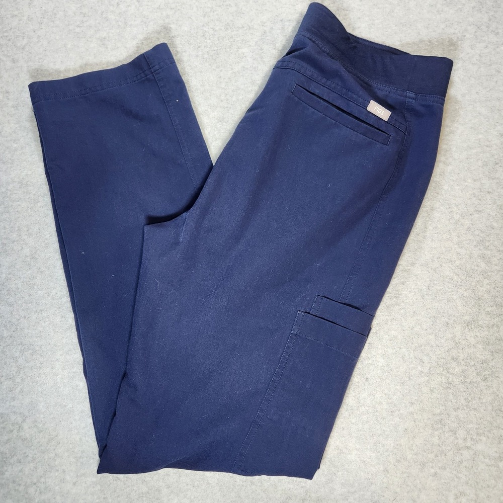 Figs Women's Scrub Pants Technical Collection Nurse Medical Blue Size Medium